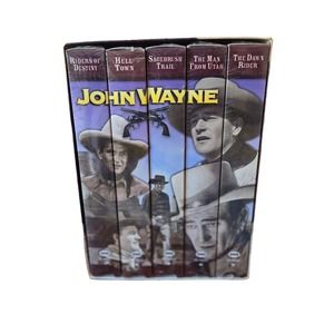 John Wayne VHS 5 Tape Box Sets Collector 5 Series Sealed Read Description